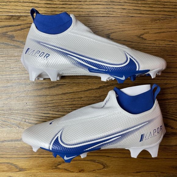 Nike Vapor Edge Pro 360 Football Cleats Men’s Size 11.5 13 White Blue NEW - Picture 2 of 5